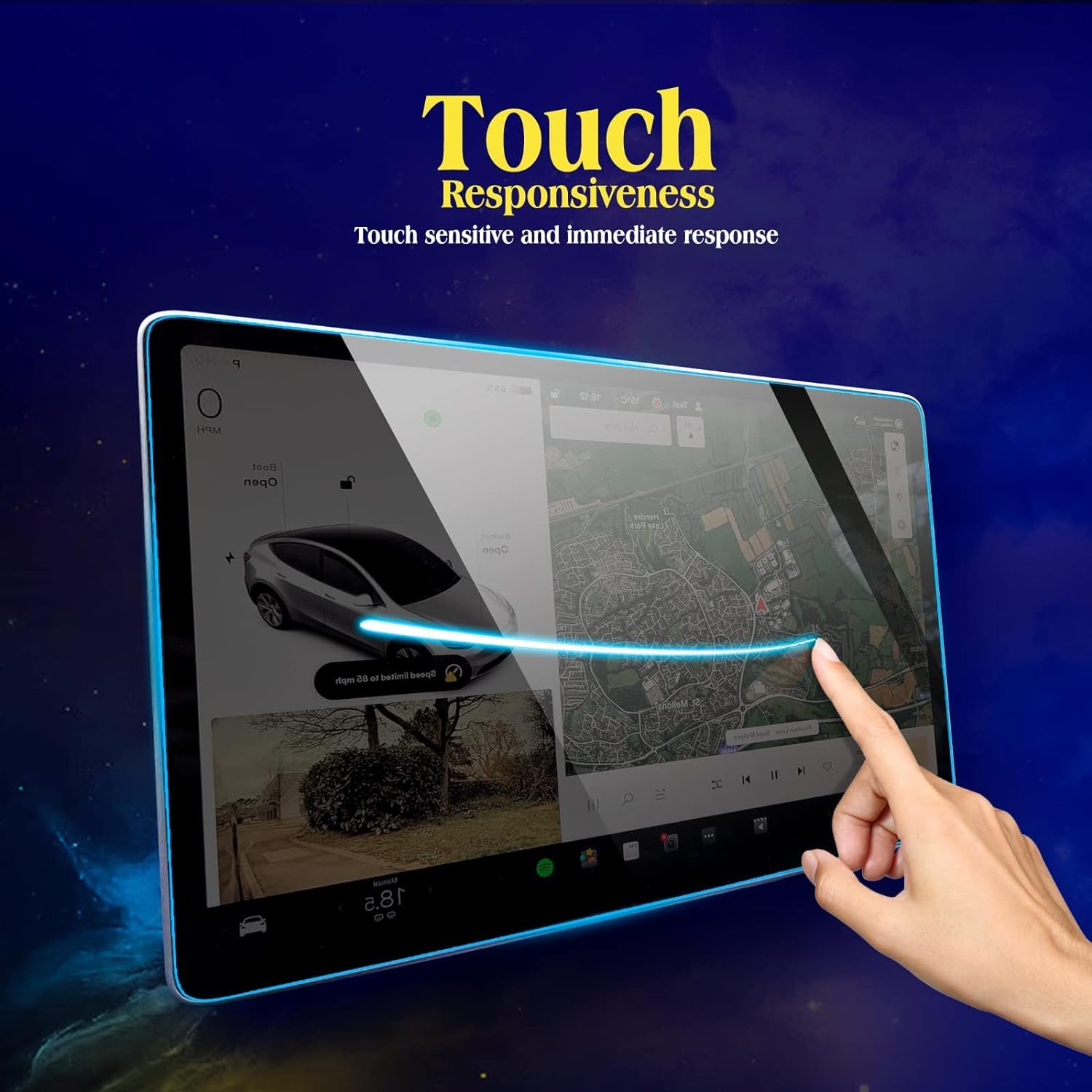 Eueky 2024 2025 Bmw X1 Screen Protector For 2023 2024 Bmw X1 M35I Xdrive28I Curved Navigation Display Glass Touchscreen Protecti